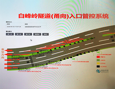 白峰岭隧道入口管控系统